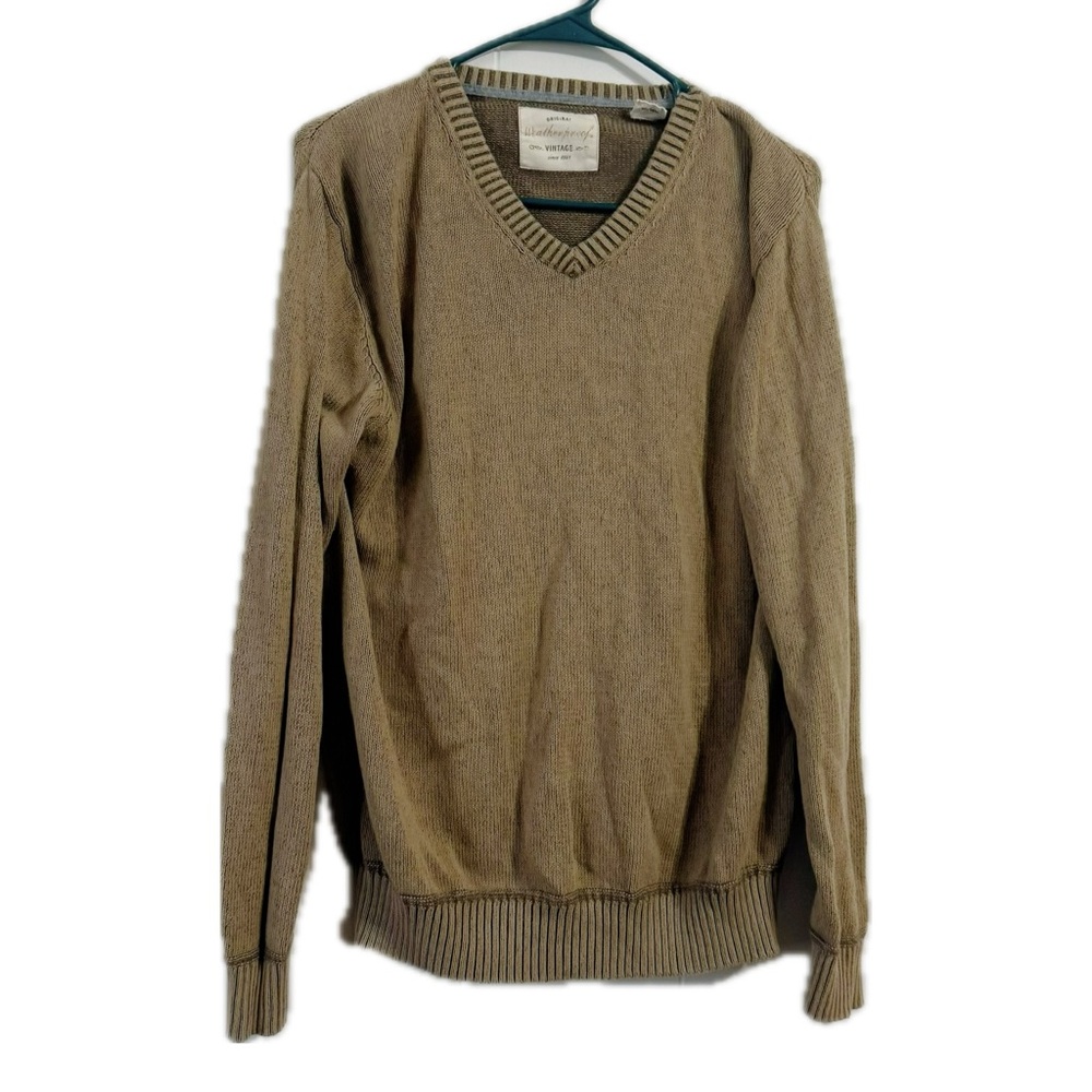 Weatherproof Men's‎ Brown V-Neck Sweater